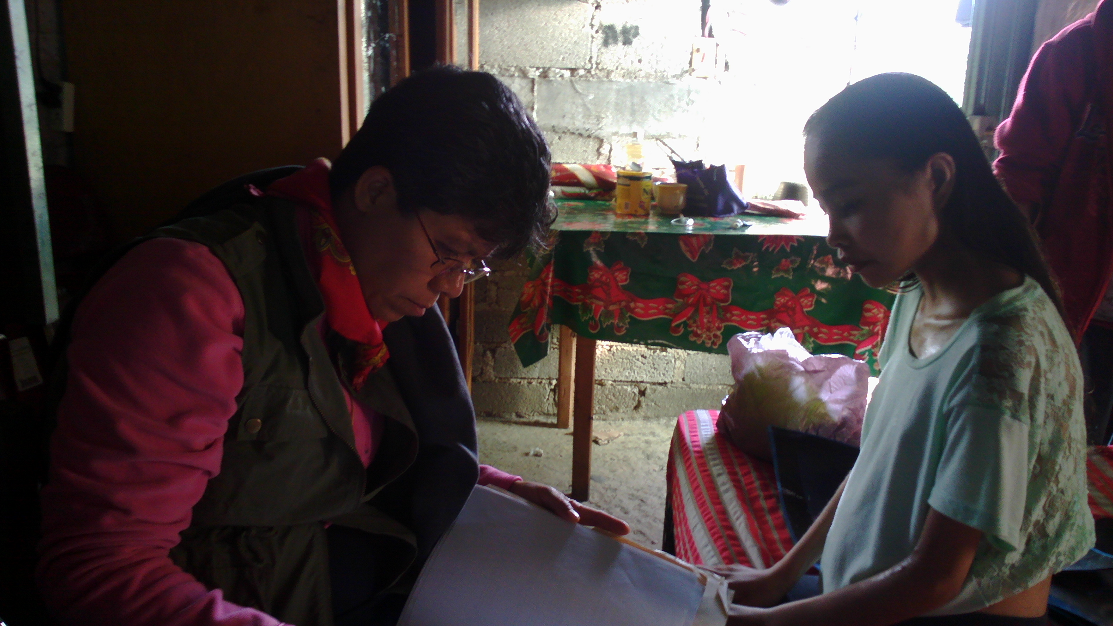 Palliative Care Dr. Susan Lua Nava Reviewing Documents with Cancer Patient
