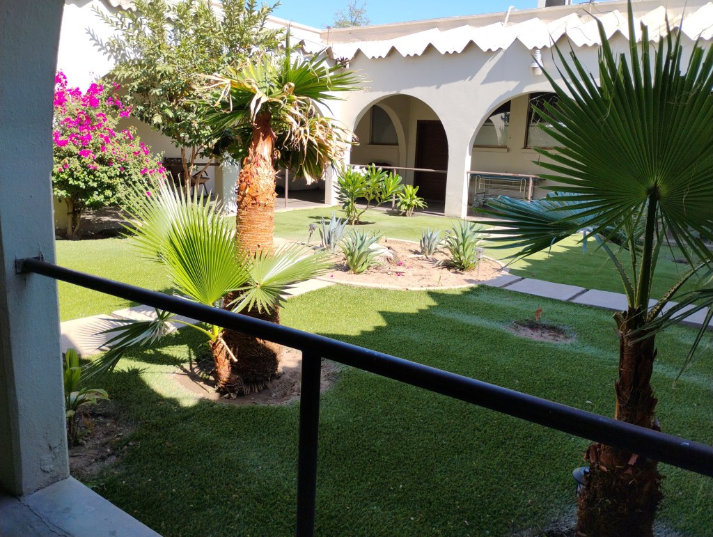 Asilo Juan Pablo II interior courtyard